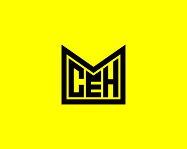 CEH logo tasarım vektör şablonu. CEH