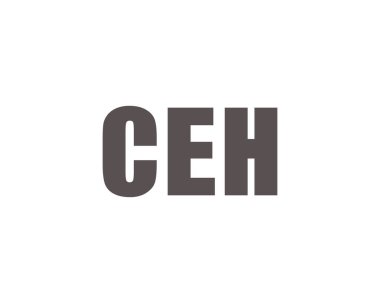 CEH logo tasarım vektör şablonu. CEH