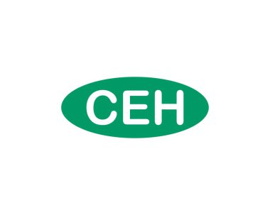 CEH logo tasarım vektör şablonu. CEH
