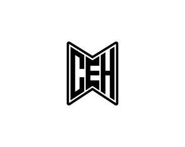 CEH logo tasarım vektör şablonu. CEH
