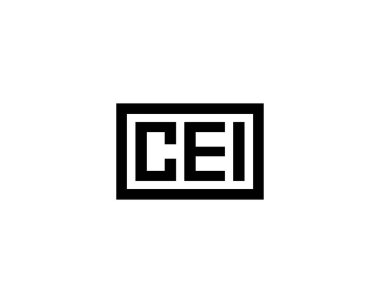 CEI logo tasarım vektör şablonu. CEI