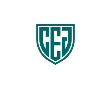 CEJ logo tasarım vektör şablonu. CEJ