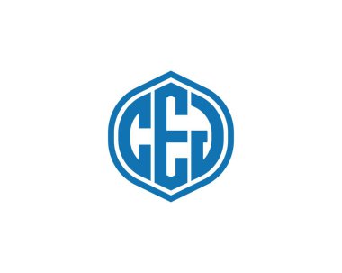 CEJ logo tasarım vektör şablonu. CEJ