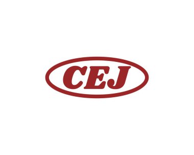 CEJ logo tasarım vektör şablonu. CEJ