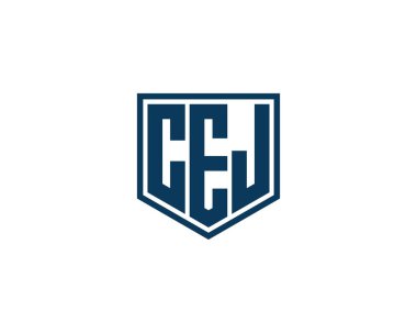 CEJ logo tasarım vektör şablonu. CEJ