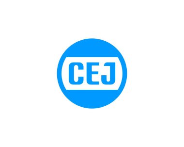 CEJ logo tasarım vektör şablonu. CEJ
