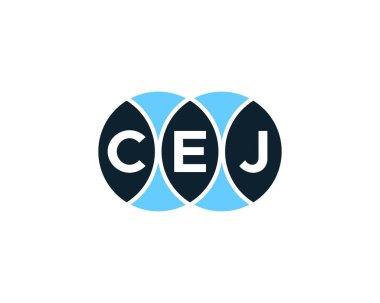 CEJ logo tasarım vektör şablonu. CEJ