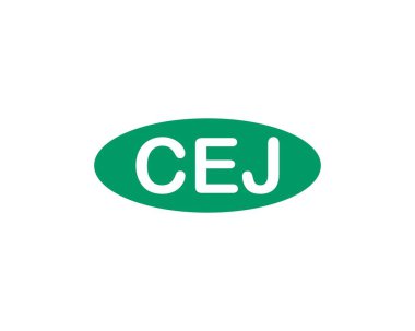 CEJ logo tasarım vektör şablonu. CEJ