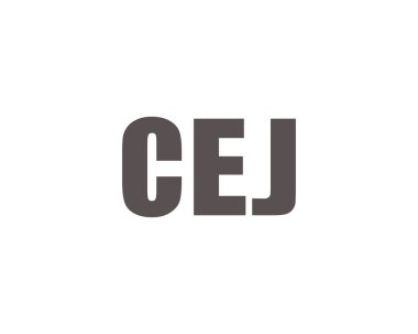 CEJ logo tasarım vektör şablonu. CEJ