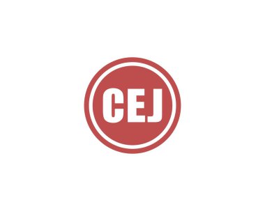 CEJ logo tasarım vektör şablonu. CEJ