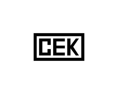 CEK logo tasarım vektör şablonu. CEK