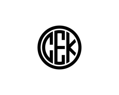 CEK logo tasarım vektör şablonu. CEK