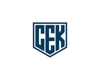 CEK logo tasarım vektör şablonu. CEK