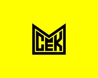 CEK logo tasarım vektör şablonu. CEK