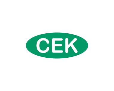 CEK logo tasarım vektör şablonu. CEK