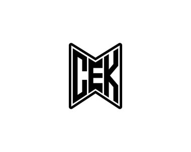 CEK logo tasarım vektör şablonu. CEK