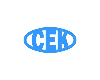 CEK logo tasarım vektör şablonu. CEK