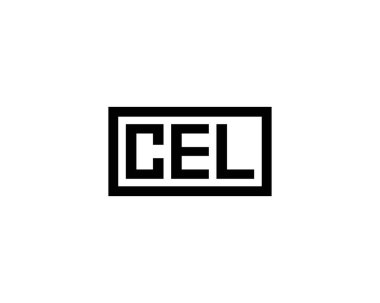 CEL logo tasarım vektör şablonu. CEL