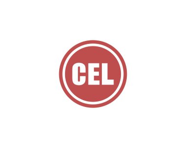 CEL logo tasarım vektör şablonu. CEL