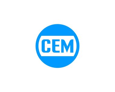 CEM logo tasarım vektör şablonu. CEM