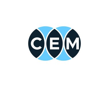 CEM logo tasarım vektör şablonu. CEM