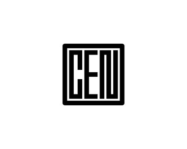 CEN logo tasarım vektör şablonu. CEN