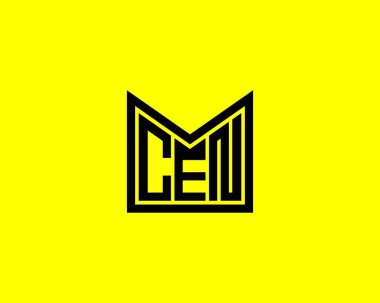CEN logo tasarım vektör şablonu. CEN