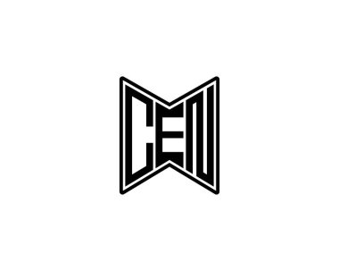 CEN logo tasarım vektör şablonu. CEN
