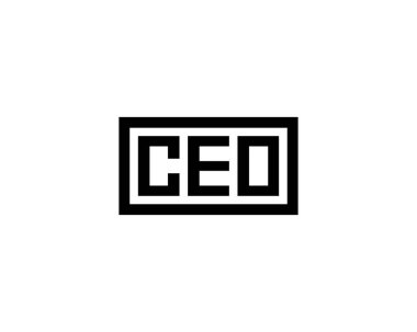 CEO logo tasarım vektör şablonu. CEO.