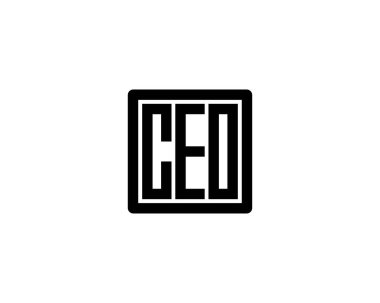 CEO logo tasarım vektör şablonu. CEO.