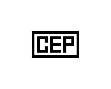 CEP logo tasarım vektör şablonu. CEP