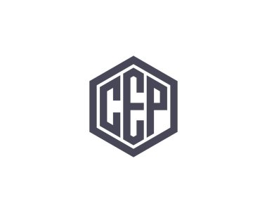 CEP logo tasarım vektör şablonu. CEP