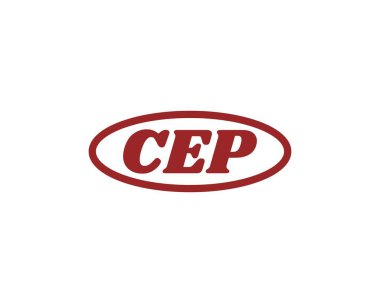 CEP logo tasarım vektör şablonu. CEP