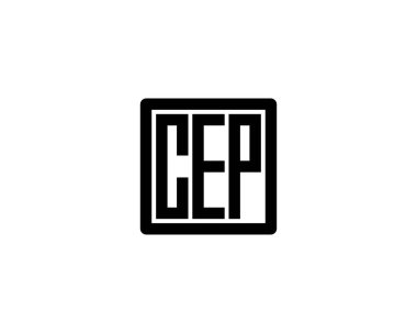 CEP logo tasarım vektör şablonu. CEP