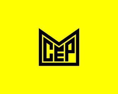 CEP logo tasarım vektör şablonu. CEP
