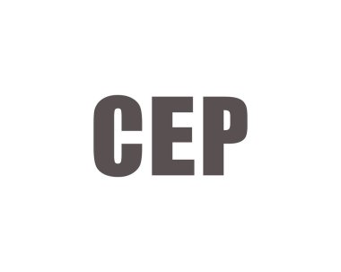 CEP logo tasarım vektör şablonu. CEP