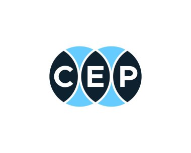 CEP logo tasarım vektör şablonu. CEP