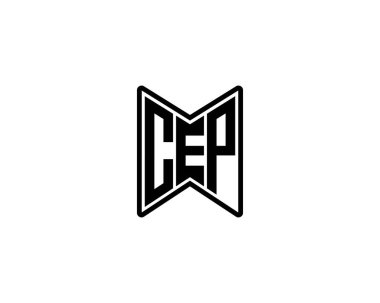 CEP logo tasarım vektör şablonu. CEP