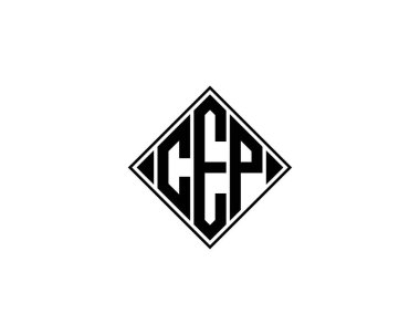 CEP logo tasarım vektör şablonu. CEP