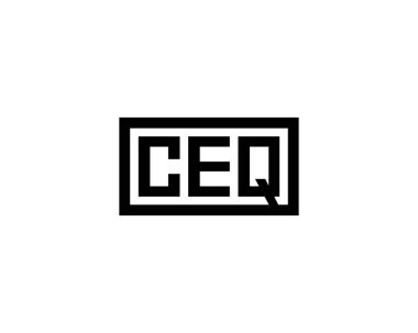 CEQ logo tasarım vektör şablonu. CEQ