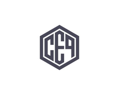 CEQ logo tasarım vektör şablonu. CEQ