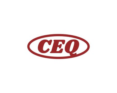 CEQ logo tasarım vektör şablonu. CEQ