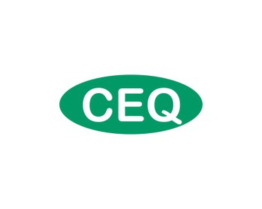 CEQ logo tasarım vektör şablonu. CEQ