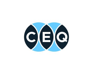 CEQ logo tasarım vektör şablonu. CEQ