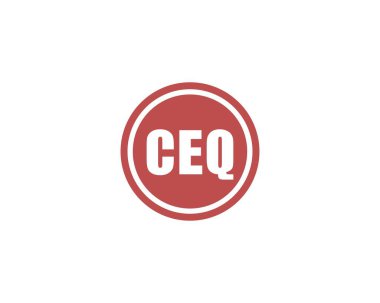 CEQ logo tasarım vektör şablonu. CEQ