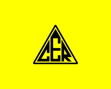 CER logo tasarım vektör şablonu. CER