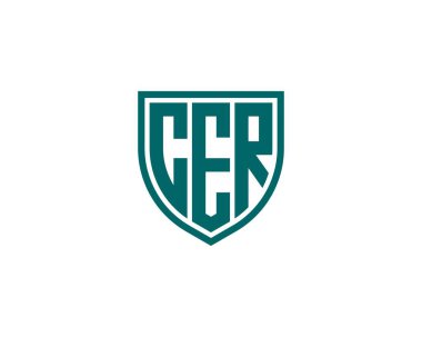 CER logo tasarım vektör şablonu. CER
