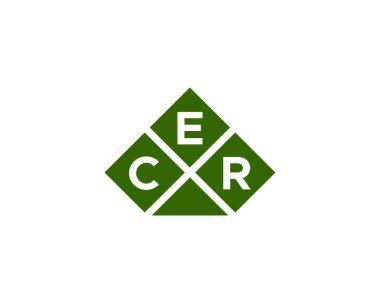 CER logo tasarım vektör şablonu. CER