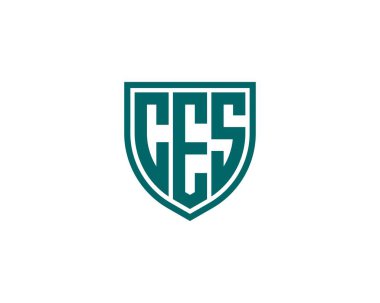 CES logo tasarım vektör şablonu. CES