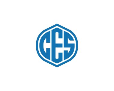 CES logo tasarım vektör şablonu. CES